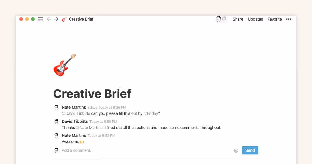 How teams can use comments for better collaboration