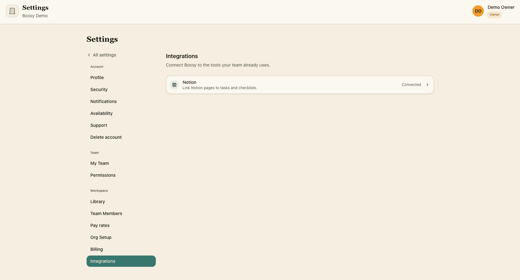 Put your Notion SOPs on the tasks and checklists your team works from, and publish reports back to Notion.